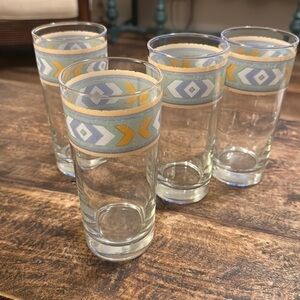 Set of 4 Southwestern vintage tumblers